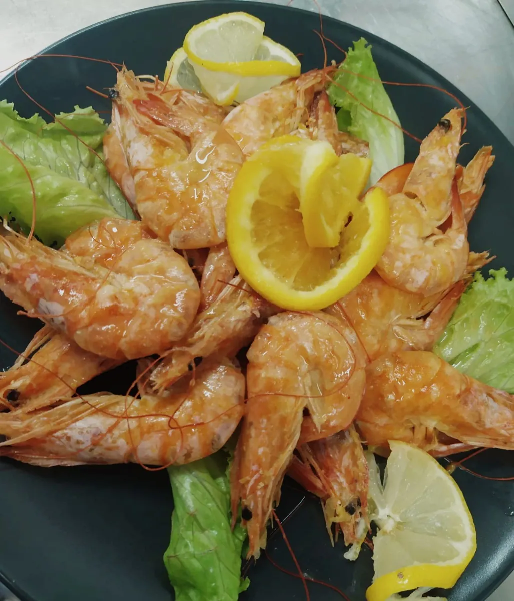 Gamberi con limone